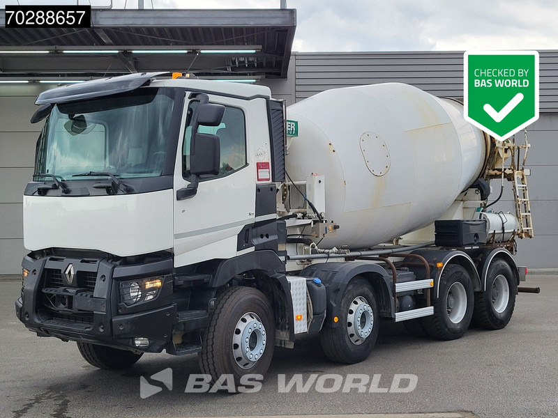 Renault C 430 8X4 9m3 Imer Steelsuspension Big-Axle Automatic Euro 6 - Camion malaxeur: photos 1 Renault C 430 8X4 9m3 Imer Steelsuspension Big-Axle Automatic Euro 6 - Camion malaxeur: photos 1