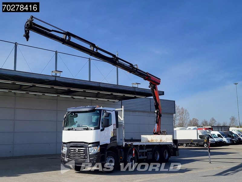 Renault C 430 8X4 Palfinger PK33002EH Kran Crane Big Axle Euro 6 - Camion plateau, Camion grue: photos 3 Renault C 430 8X4 Palfinger PK33002EH Kran Crane Big Axle Euro 6 - Camion plateau, Camion grue: photos 3