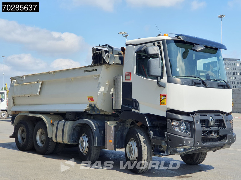Camion benne Renault C 460 8X4 15m3 Meiller Tipper Steelsuspension Automatic BigAxle Euro 6: photos 7