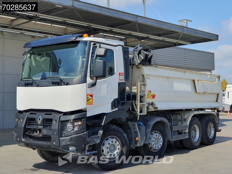 Camion benne Renault C 460 8X4 15m3 Meiller Tipper Steelsuspension Automatic BigAxle Euro 6: photos 5