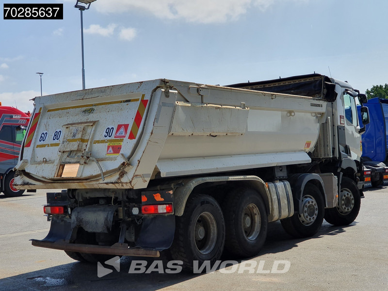 Camion benne Renault C 460 8X4 15m3 Meiller Tipper Steelsuspension Automatic BigAxle Euro 6: photos 8