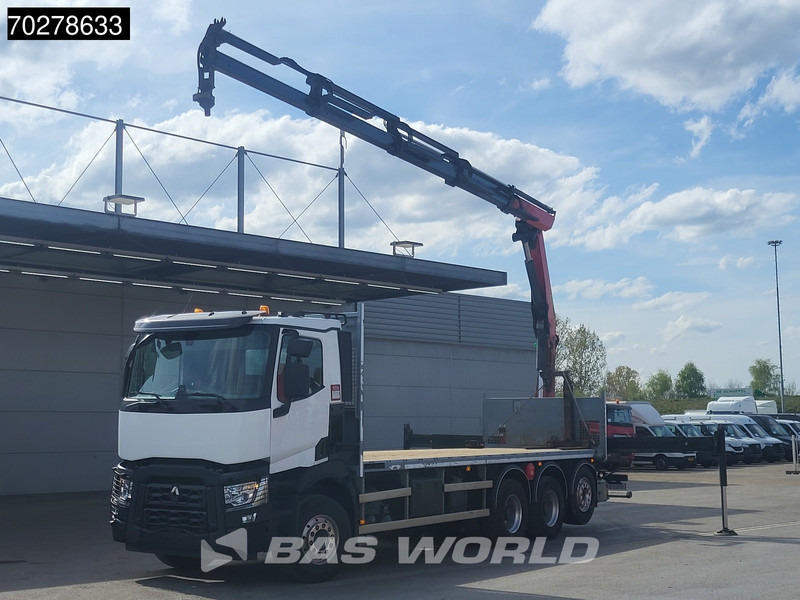 Renault C 480 8X4 Palfinger PK24.001 SLD5 Crane Kran Automatic Liftachse Euro 6 - Camion plateau, Camion grue: photos 3 Renault C 480 8X4 Palfinger PK24.001 SLD5 Crane Kran Automatic Liftachse Euro 6 - Camion plateau, Camion grue: photos 3