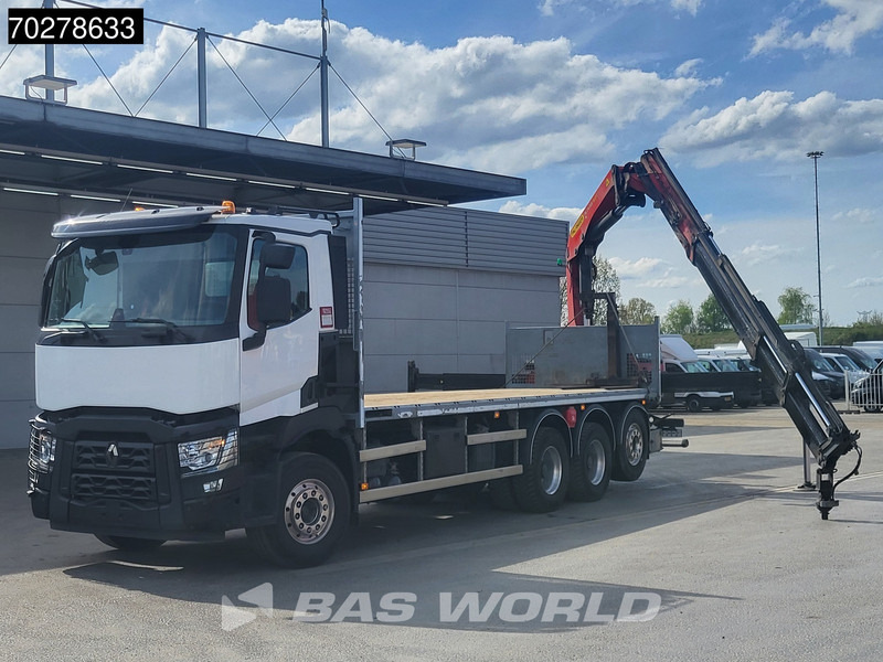 Renault C 480 8X4 Palfinger PK24.001 SLD5 Crane Kran Automatic Liftachse Euro 6 - Camion plateau, Camion grue: photos 2 Renault C 480 8X4 Palfinger PK24.001 SLD5 Crane Kran Automatic Liftachse Euro 6 - Camion plateau, Camion grue: photos 2