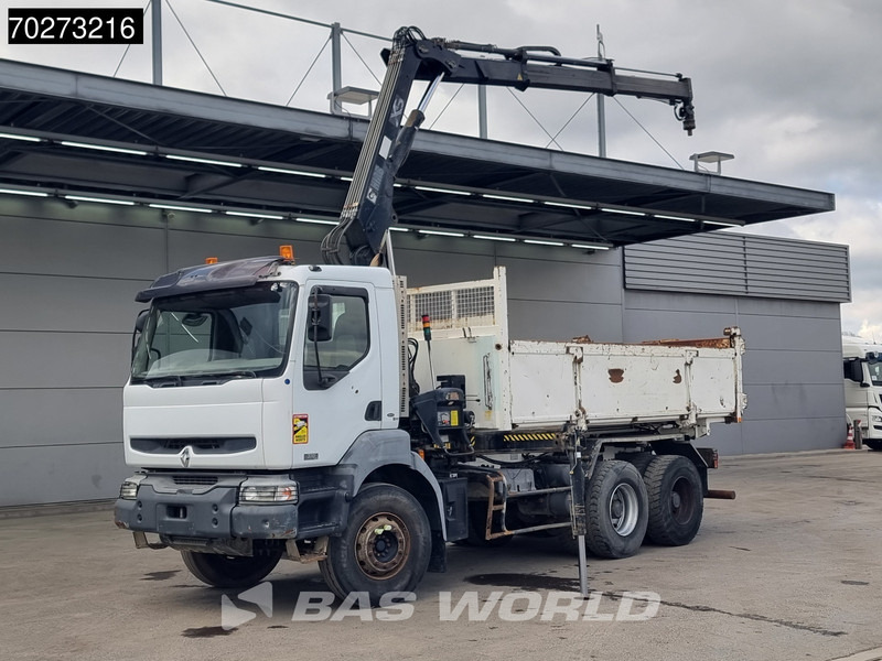 Renault Kerax 360 6X4 Hiab 144 B-2 Hiduo Kran Manual Big-Axle Steelsuspension Euro 3 - Camion benne, Camion grue: photos 1 Renault Kerax 360 6X4 Hiab 144 B-2 Hiduo Kran Manual Big-Axle Steelsuspension Euro 3 - Camion benne, Camion grue: photos 1