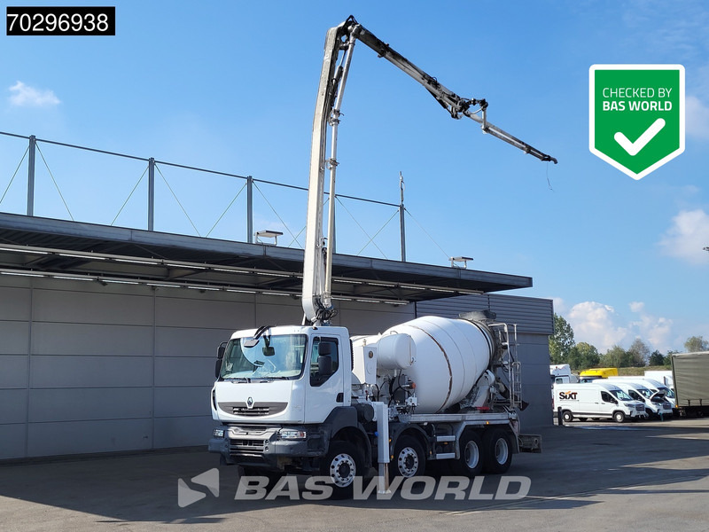 Renault Kerax 410 8X4 Mecbo PUMI 24 Mtr 7m3 mixer Automatic Euro 4 - Camion pompe: photos 1 Renault Kerax 410 8X4 Mecbo PUMI 24 Mtr 7m3 mixer Automatic Euro 4 - Camion pompe: photos 1