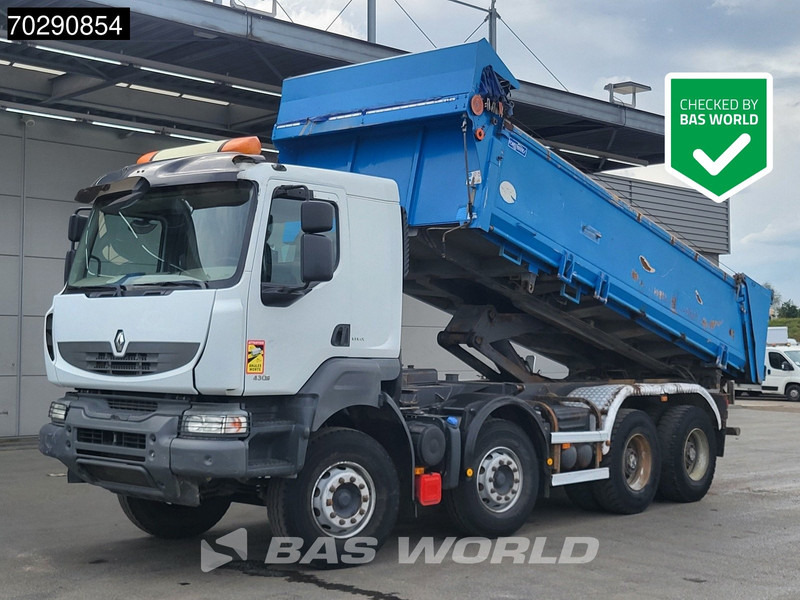 Renault Kerax 430 8X4 15m3 Forez Bennes Tipper 3-sides Steelsuspension Big-Axle Automatic Euro 5 - Camion benne: photos 1 Renault Kerax 430 8X4 15m3 Forez Bennes Tipper 3-sides Steelsuspension Big-Axle Automatic Euro 5 - Camion benne: photos 1