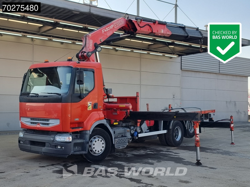 Renault Premium 420 6X2 Fassi F450AXP.22 Kran Crane Lift-axle Manual Euro 3 - Camion plateau, Camion grue: photos 1 Renault Premium 420 6X2 Fassi F450AXP.22 Kran Crane Lift-axle Manual Euro 3 - Camion plateau, Camion grue: photos 1