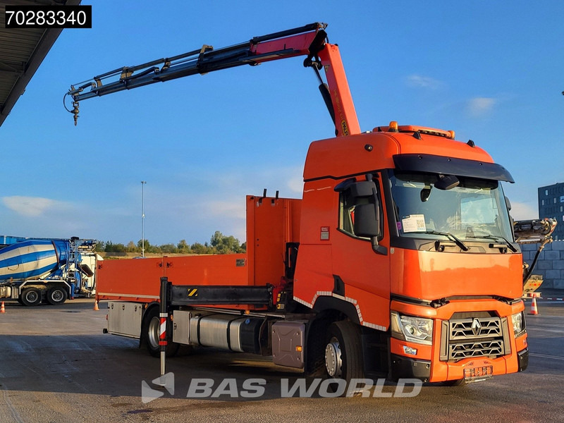 Renault T 380 4X2 Palfinger PK18002-EH Kran Crane Retarder Standklima Euro 6 - Camion plateau, Camion grue: photos 3 Renault T 380 4X2 Palfinger PK18002-EH Kran Crane Retarder Standklima Euro 6 - Camion plateau, Camion grue: photos 3