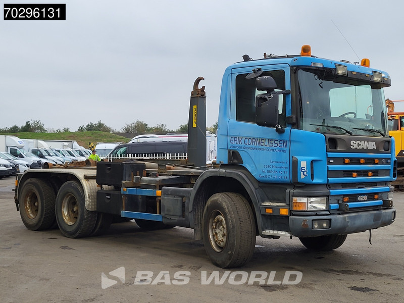 Scania 420 6X4 20tons Marrel THM 20000 Manual Retarder Steelsuspension Euro 3 - Camion ampliroll: photos 3 Scania 420 6X4 20tons Marrel THM 20000 Manual Retarder Steelsuspension Euro 3 - Camion ampliroll: photos 3