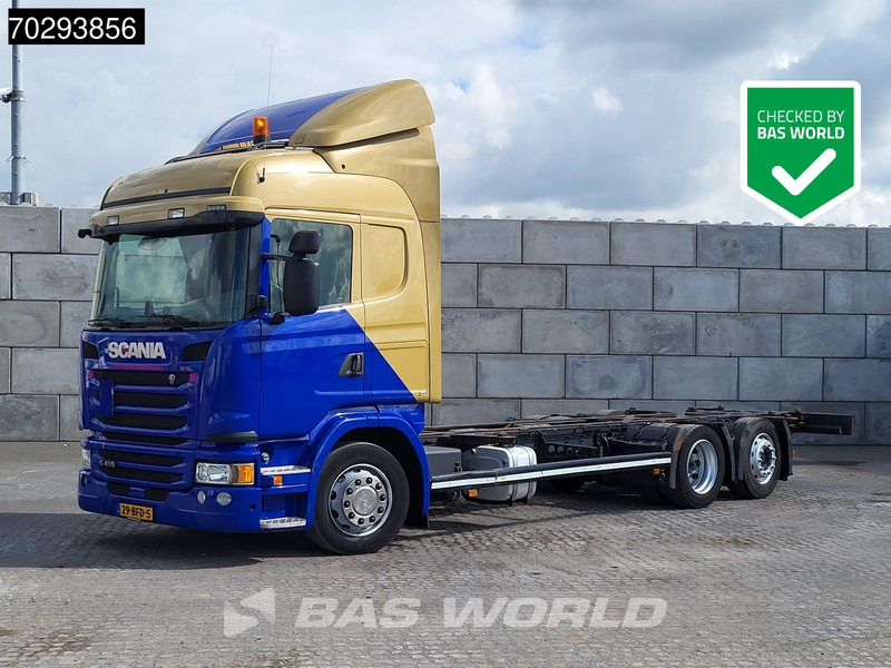 Scania G410 6X2 NL-Truck BDF Retarder Lift-steering axle Hydraulic ACC Euro 6 - Camion porte-conteneur/ Caisse mobile: photos 1 Scania G410 6X2 NL-Truck BDF Retarder Lift-steering axle Hydraulic ACC Euro 6 - Camion porte-conteneur/ Caisse mobile: photos 1