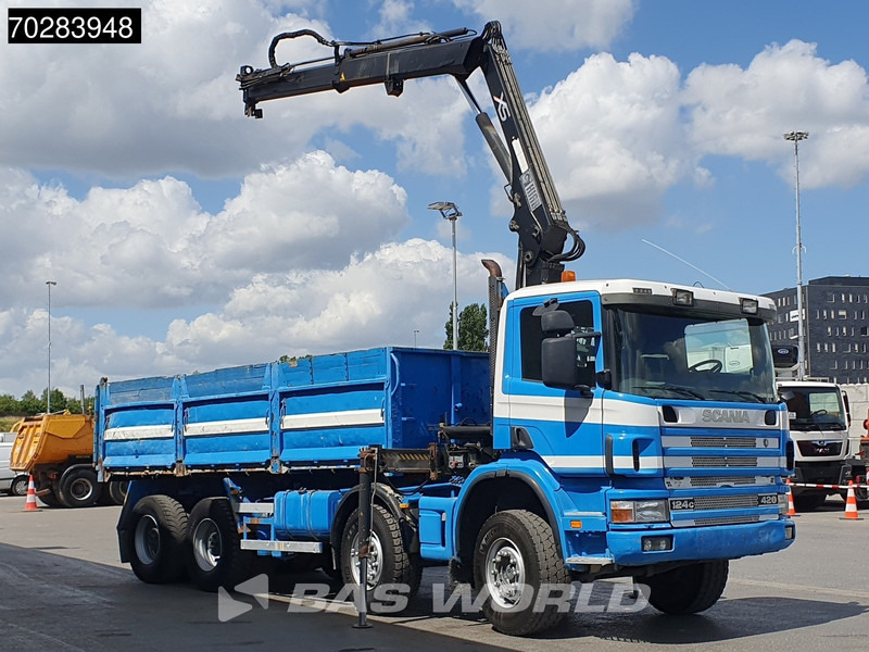 Scania G420 8X4 15m3 tipper Hiab 144 Crane Steelsuspension Manual Big-Axle Euro 3 - Camion benne, Camion grue: photos 3 Scania G420 8X4 15m3 tipper Hiab 144 Crane Steelsuspension Manual Big-Axle Euro 3 - Camion benne, Camion grue: photos 3
