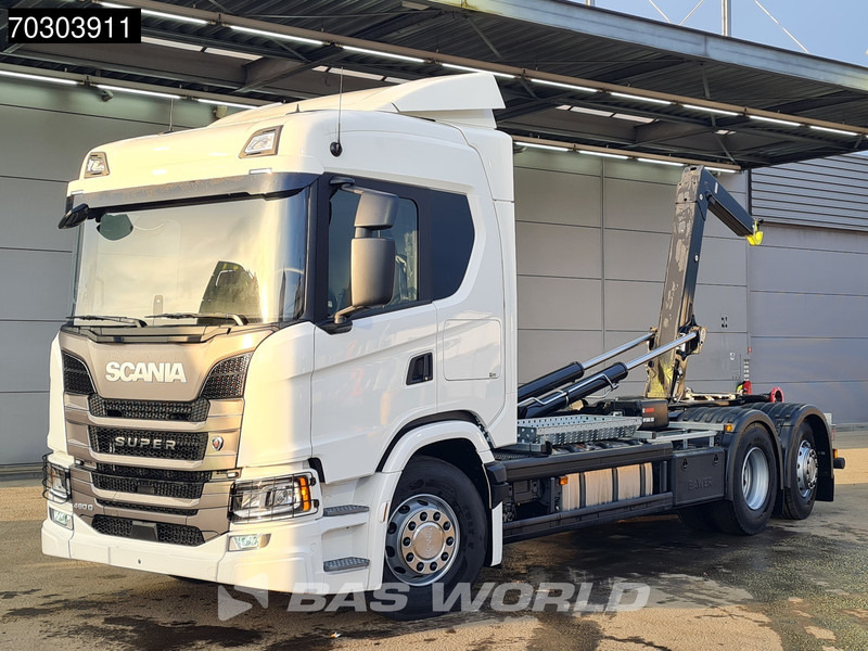 Scania G460 6X2 NEW! 20tons HIAB Containersystem Lift+Steering Axle Automatic Retarder Euro 6 - Camion ampliroll: photos 3 Scania G460 6X2 NEW! 20tons HIAB Containersystem Lift+Steering Axle Automatic Retarder Euro 6 - Camion ampliroll: photos 3