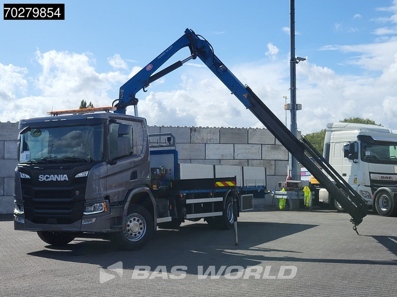 Scania P280 4X2 HMF 1420K-RC Kran Crane Automatic Euro 6 - Camion plateau, Camion grue: photos 5 Scania P280 4X2 HMF 1420K-RC Kran Crane Automatic Euro 6 - Camion plateau, Camion grue: photos 5