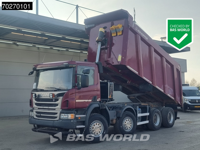 Scania P410 8X4 28m3 KH Kipper Big-Axle Steel suspension Euro 6 - Camion benne: photos 1 Scania P410 8X4 28m3 KH Kipper Big-Axle Steel suspension Euro 6 - Camion benne: photos 1