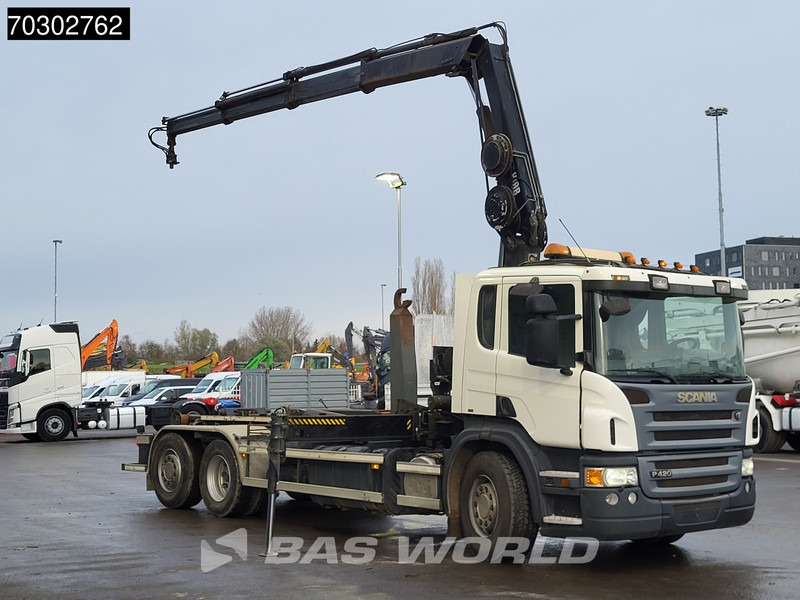 Scania P420 6X2 Hiab 166 ES-3 Hipro Crane Remote VDL 25tons hooklift Euro 5 - Camion ampliroll, Camion grue: photos 3 Scania P420 6X2 Hiab 166 ES-3 Hipro Crane Remote VDL 25tons hooklift Euro 5 - Camion ampliroll, Camion grue: photos 3