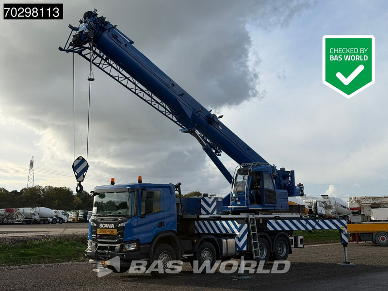 Scania P450 P 8X4 Palfinger/SANY SPC500E Telescopic Crane Retarder Navi Automatic Euro 6 - Camion grue: photos 1 Scania P450 P 8X4 Palfinger/SANY SPC500E Telescopic Crane Retarder Navi Automatic Euro 6 - Camion grue: photos 1