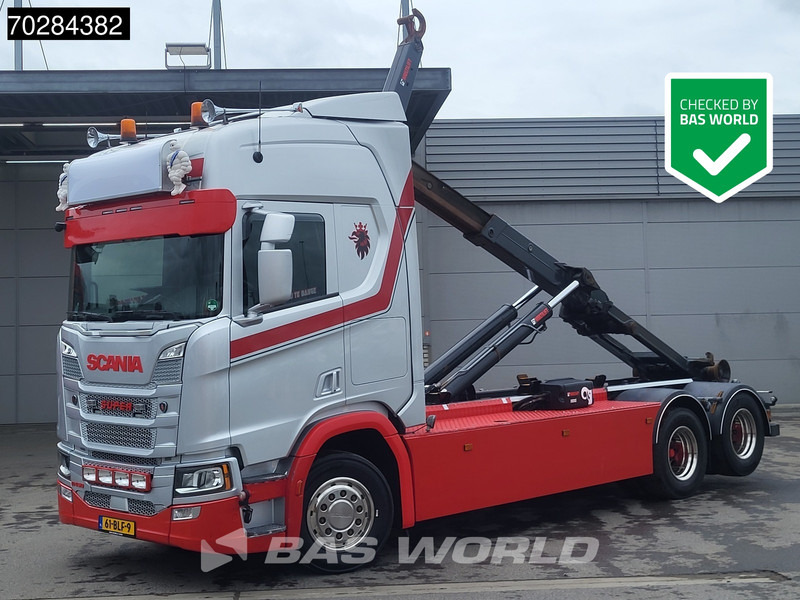 Scania R450 R 6X2 NL-Truck 26t Haak Retarder Liftas Navi Euro 6 - Camion ampliroll: photos 1 Scania R450 R 6X2 NL-Truck 26t Haak Retarder Liftas Navi Euro 6 - Camion ampliroll: photos 1
