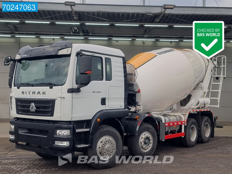 Sitrak G5.350 8X4 NEW! 8m3 Liebherr Mixer Steel suspension - Camion malaxeur: photos 1 Sitrak G5.350 8X4 NEW! 8m3 Liebherr Mixer Steel suspension - Camion malaxeur: photos 1