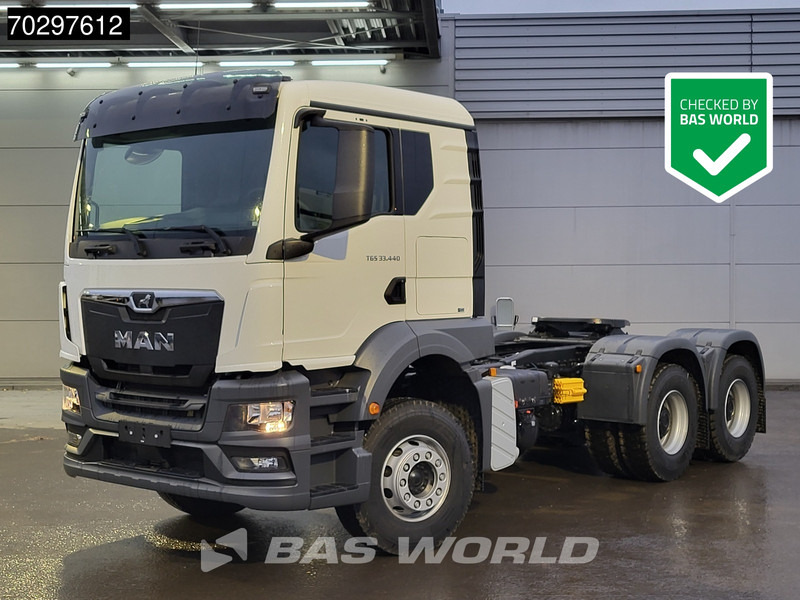 MAN TGS 33.440 6X4 NEW! TN Manual Full-Steel Big-Axle Drumbrakes Euro 2 - Tracteur routier: photos 1 MAN TGS 33.440 6X4 NEW! TN Manual Full-Steel Big-Axle Drumbrakes Euro 2 - Tracteur routier: photos 1