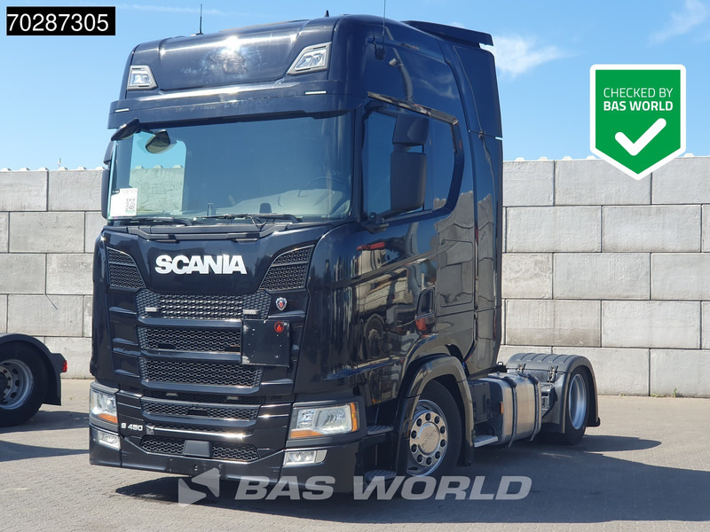 Scania S450 4X2 Mega Retarder Hebesattel 2xTanks Standklima ACC - Tracteur routier: photos 1 Scania S450 4X2 Mega Retarder Hebesattel 2xTanks Standklima ACC - Tracteur routier: photos 1