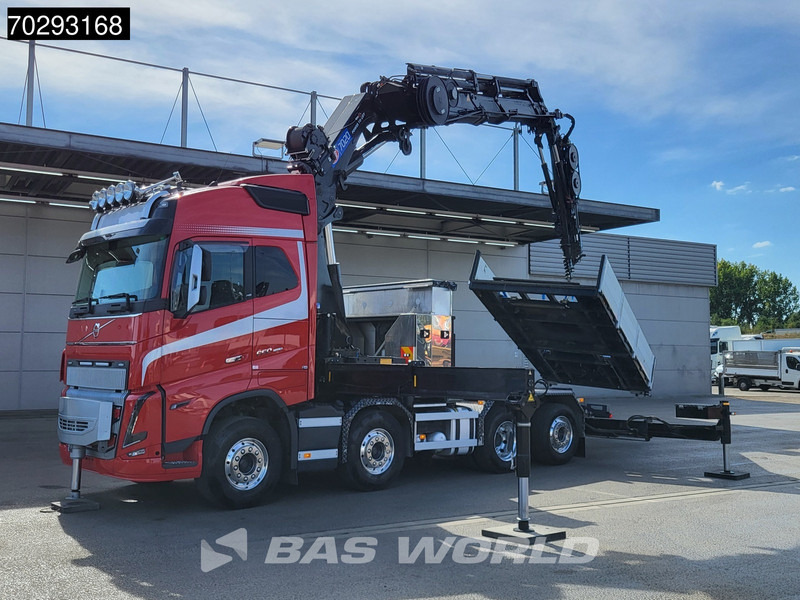Tracteur routier Volvo FH16 650 FH16 8X2 Tractorhead HMF 7020K-RCS Crane + Fly-Jib Lift+Steering Axle Navi ACC: photos 9