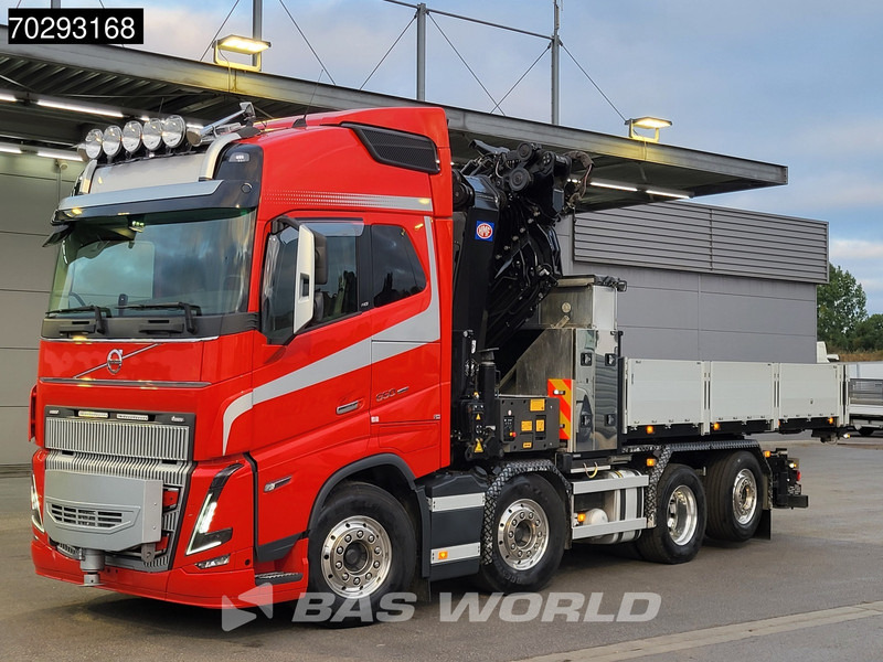 Tracteur routier Volvo FH16 650 FH16 8X2 Tractorhead HMF 7020K-RCS Crane + Fly-Jib Lift+Steering Axle Navi ACC: photos 20