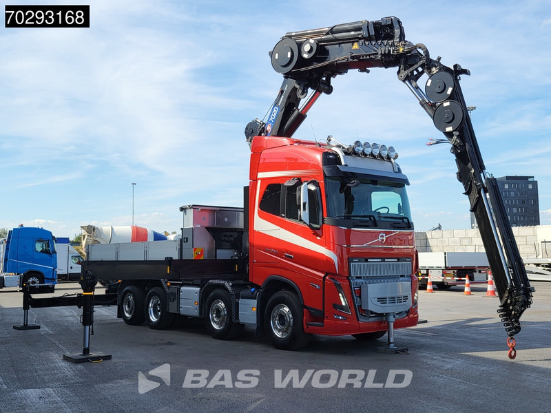 Tracteur routier Volvo FH16 650 FH16 8X2 Tractorhead HMF 7020K-RCS Crane + Fly-Jib Lift+Steering Axle Navi ACC: photos 19