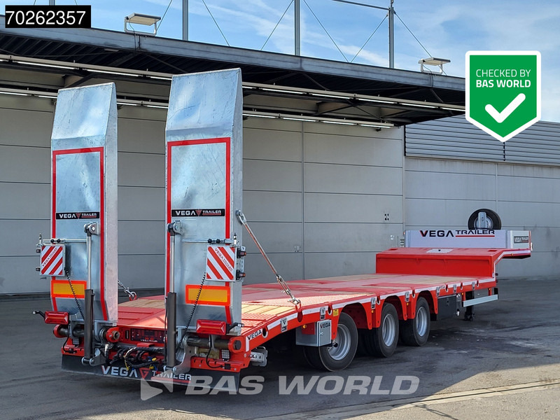 Vega Lowbed 2 axles NEW Hydr. Ramps. Lift+Steering Axle - Semi-remorque surbaissé: photos 1 Vega Lowbed 2 axles NEW Hydr. Ramps. Lift+Steering Axle - Semi-remorque surbaissé: photos 1
