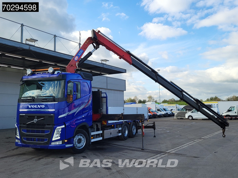 Camion plateau, Camion grue Volvo FH 540 FH 6X2 HMF 3220-K7 Crane Kran Lift-Axle Big-Axle Xenon Automatic Euro 6: photos 6 Camion plateau, Camion grue Volvo FH 540 FH 6X2 HMF 3220-K7 Crane Kran Lift-Axle Big-Axle Xenon Automatic Euro 6: photos 6