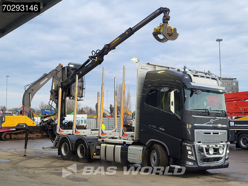 Volvo FH16 750 FH16 6X4 HIAB LOGLIFT F108S 83 Wood crane Retarder VEB+ Big-Axle Euro 6 - Camion grumier, Camion grue: photos 3 Volvo FH16 750 FH16 6X4 HIAB LOGLIFT F108S 83 Wood crane Retarder VEB+ Big-Axle Euro 6 - Camion grumier, Camion grue: photos 3