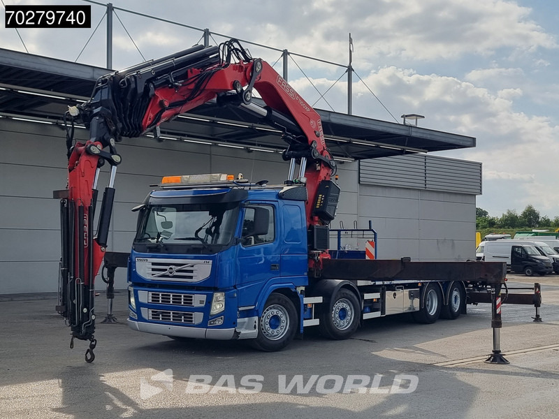Volvo FM 450 8X2 FASSI 100 Ton/Meter Crane Kran 7 + 6 Jib Lift+steering Axle Euro 5 - Camion plateau, Camion grue: photos 5 Volvo FM 450 8X2 FASSI 100 Ton/Meter Crane Kran 7 + 6 Jib Lift+steering Axle Euro 5 - Camion plateau, Camion grue: photos 5