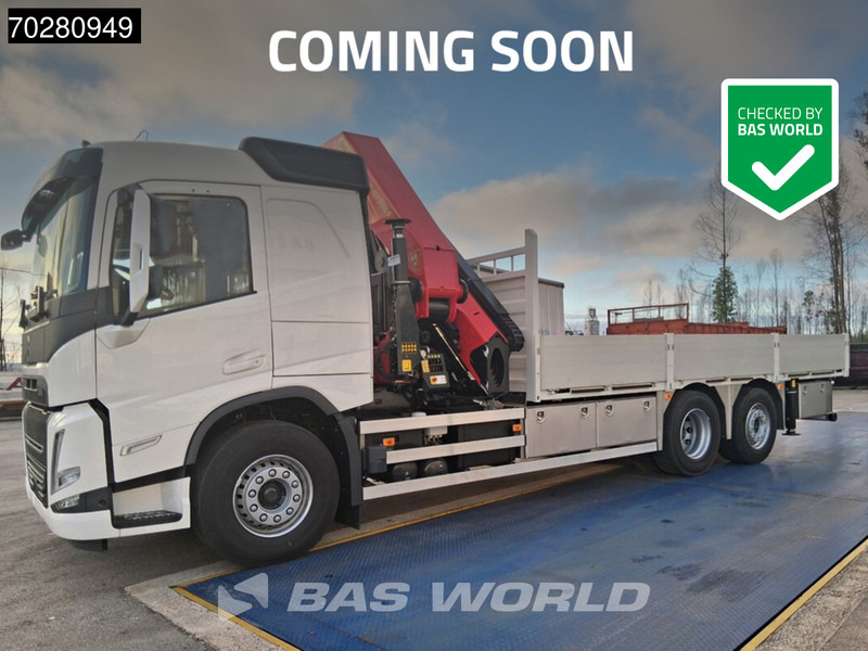 Volvo FM 500 6X2 NEW! Palfinger PK41002 EH-E Kran Crane Lift-steering Axle Euro 6 - Camion plateau, Camion grue: photos 1 Volvo FM 500 6X2 NEW! Palfinger PK41002 EH-E Kran Crane Lift-steering Axle Euro 6 - Camion plateau, Camion grue: photos 1