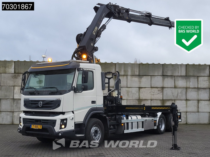 Volvo FMX 370 FMX 6X2 HIAB 244 E P-3 Hipro Kran + XR21S56 containersystem Lift+steering - Camion ampliroll, Camion grue: photos 1 Volvo FMX 370 FMX 6X2 HIAB 244 E P-3 Hipro Kran + XR21S56 containersystem Lift+steering - Camion ampliroll, Camion grue: photos 1