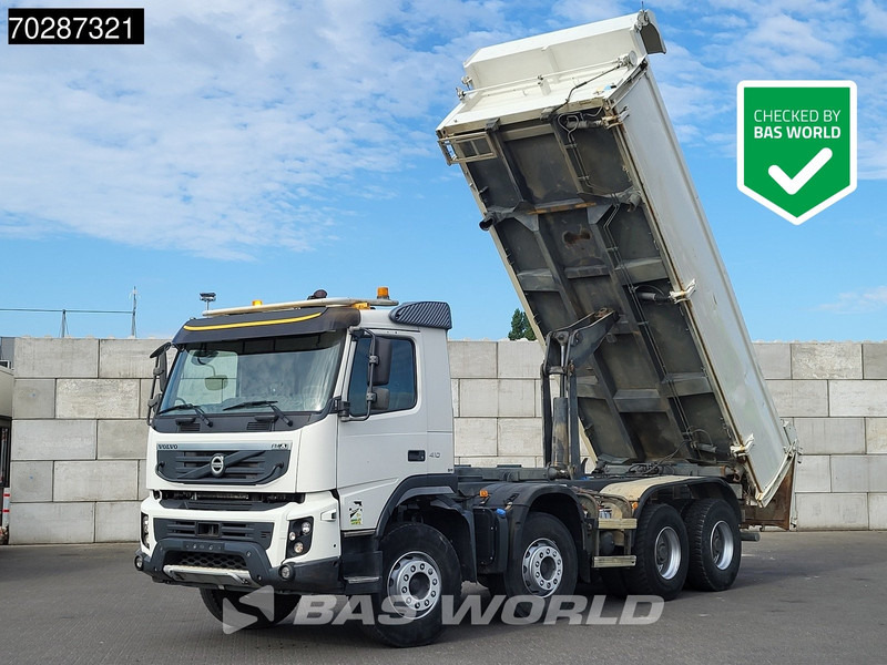 Volvo FMX 410 8X4 13m3 Marrel Tipper SteelSuspension 2-Side Kipper BigAxle Euro 5 - Camion benne: photos 1 Volvo FMX 410 8X4 13m3 Marrel Tipper SteelSuspension 2-Side Kipper BigAxle Euro 5 - Camion benne: photos 1