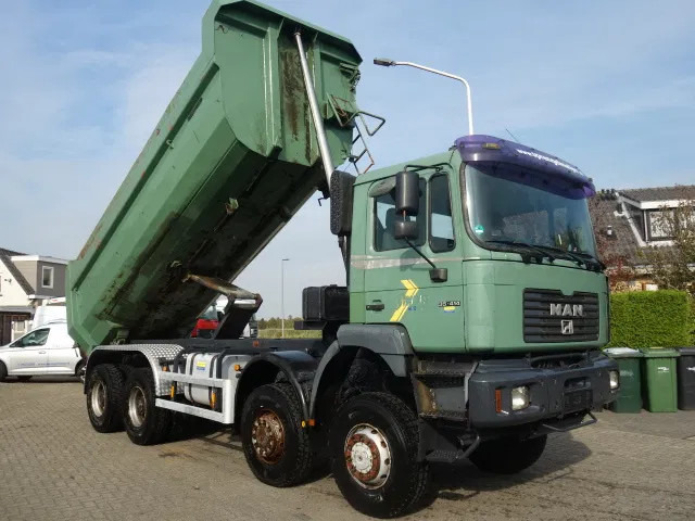 MAN 35.414 MEILLER 20cub steel kipper - Camion benne: photos 1 MAN 35.414 MEILLER 20cub steel kipper - Camion benne: photos 1