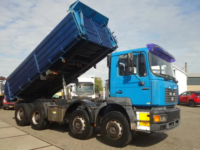 MAN 41-414 MEILLER KIPPER 8X4,MANUAL POMP - Camion benne: photos 1 MAN 41-414 MEILLER KIPPER 8X4,MANUAL POMP - Camion benne: photos 1