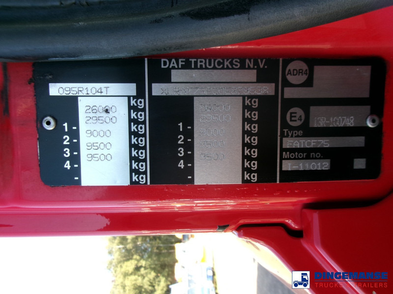 Camion hydrocureur DAF CF 75.310 6x4 RHD Whale vacuum tank 11.8 m3 / 2 comp: photos 20