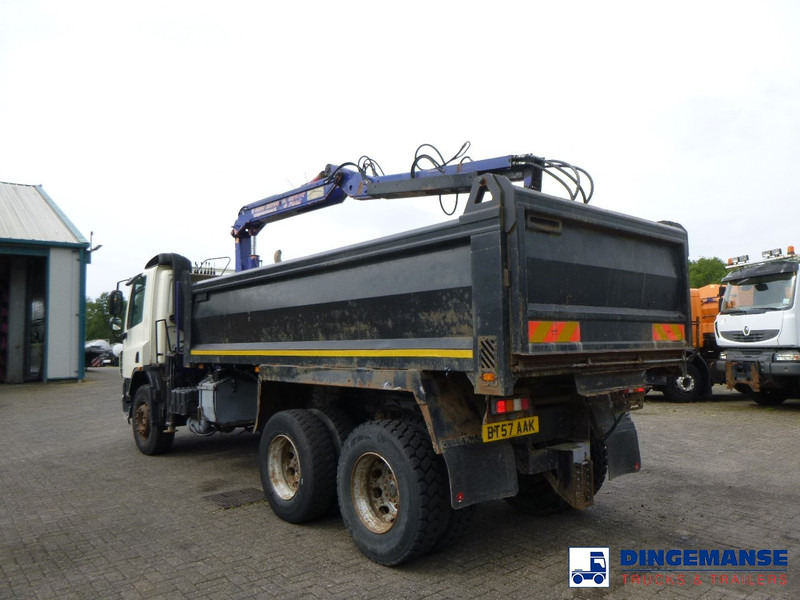 Camion grue DAF CF 75.310 6x4 RHD tipper + HMF 1144 K-1 + grapple: photos 20