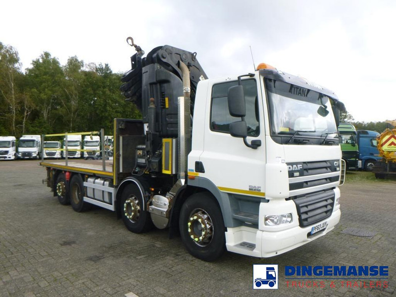 Camion grue DAF CF 85.410 8X2 RHD + Hiab XS855 EP6 Hipro: photos 6