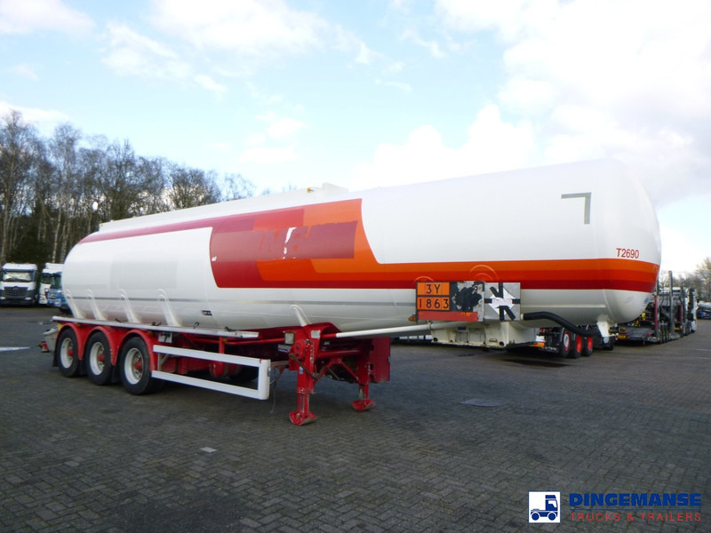 Feldbinder Jet fuel tank 40 m3 / 1 comp + pump - Remorque citerne: photos 2 Feldbinder Jet fuel tank 40 m3 / 1 comp + pump - Remorque citerne: photos 2