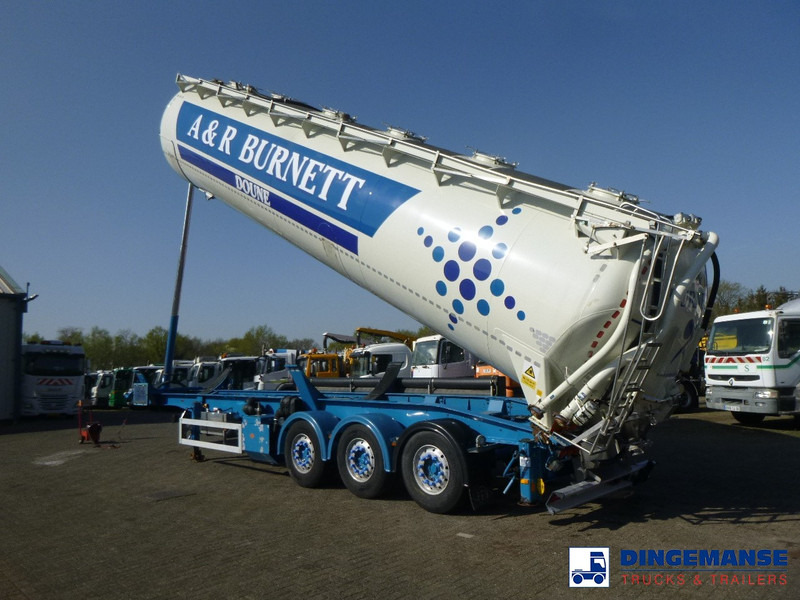 Semi-remorque citerne Feldbinder Powder tank alu 60 m3 / Compressor diesel engine.: photos 8