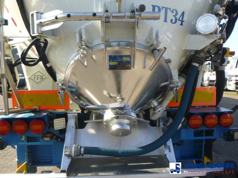 Semi-remorque citerne Feldbinder Powder tank alu 60 m3 / Compressor diesel engine.: photos 11