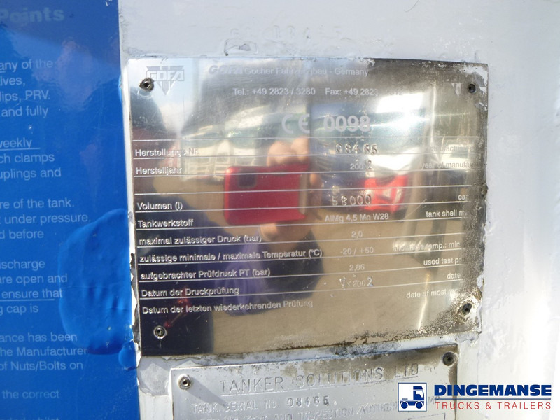 Semi-remorque citerne Gofa Powder tank alu 58 m3 (tipping): photos 8