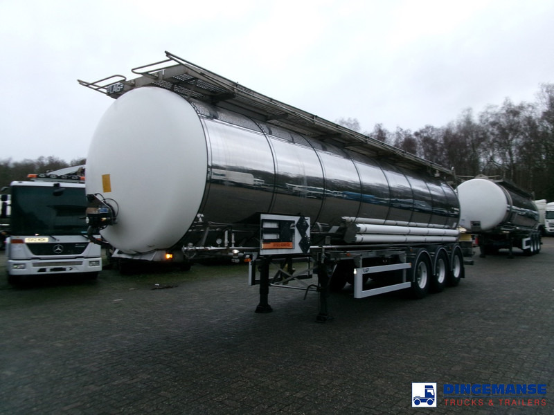 LAG Chemical tank inox L4BH 30 m3 / 1 comp + pump - Semi-remorque citerne: photos 1 LAG Chemical tank inox L4BH 30 m3 / 1 comp + pump - Semi-remorque citerne: photos 1