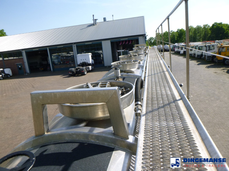 Semi-remorque citerne Magyar Chemical tank inox 40.5 m3 / 3 comp: photos 11