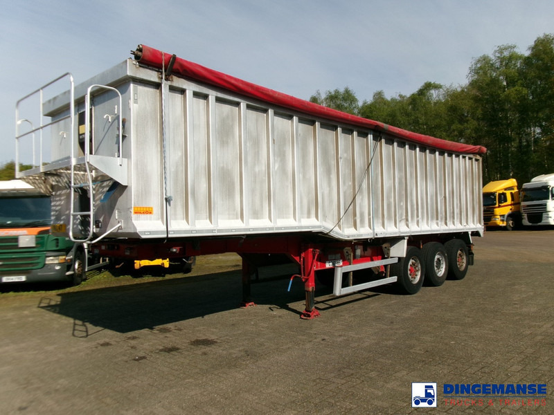 Utilitaire benne Montracon Tipper trailer alu 55 m3 + tarpaulin: photos 1