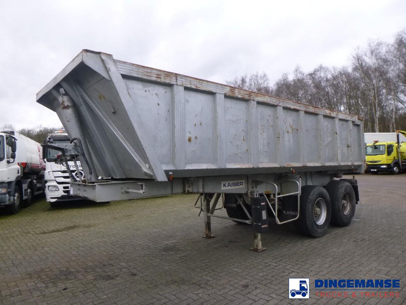 Robuste Kaiser Tipper trailer steel 24 m3 + tarpaulin - Semi-remorque benne: photos 1 Robuste Kaiser Tipper trailer steel 24 m3 + tarpaulin - Semi-remorque benne: photos 1