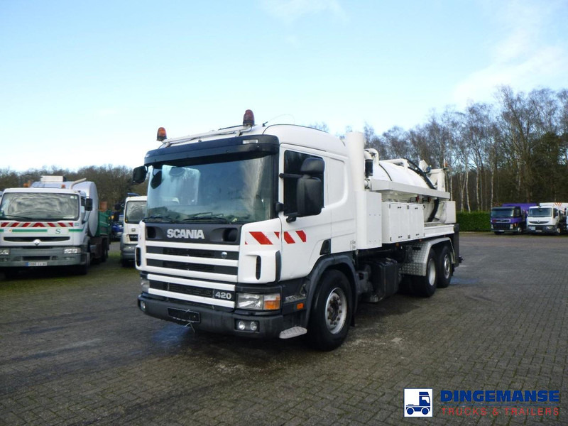Scania P124-420 6x2 vacuum tank 10.5 m3 - Camion hydrocureur: photos 1 Scania P124-420 6x2 vacuum tank 10.5 m3 - Camion hydrocureur: photos 1