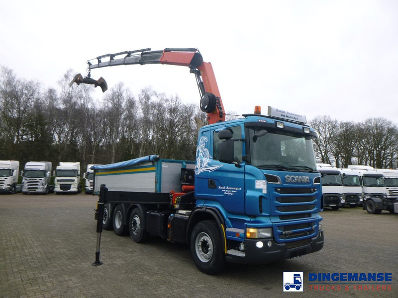 Scania R 500 8X2 tipper + Palfinger PK27001 EHD - Camion grue: photos 2 Scania R 500 8X2 tipper + Palfinger PK27001 EHD - Camion grue: photos 2