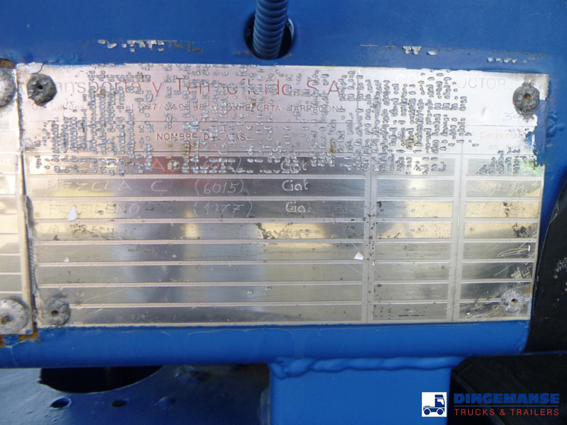 Semi-remorque citerne TYT Gas tank steel LPG 38.5 m3 / 1 comp: photos 14